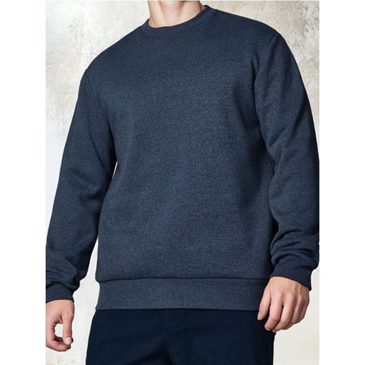 Sinsay - Bluza z długim rękawem - granatowy ze sklepu Sinsay w kategorii Bluzy męskie - zdjęcie 185580905