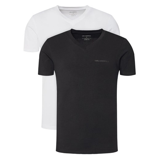KARL LAGERFELD Komplet 2 t-shirtów A3M47006 Kolorowy Slim Fit ze sklepu MODIVO w kategorii T-shirty męskie - zdjęcie 185581435