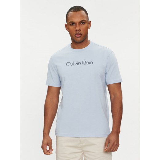 Calvin Klein T-Shirt Degrade Logo K10K112501 Błękitny Regular Fit ze sklepu MODIVO w kategorii T-shirty męskie - zdjęcie 185583547