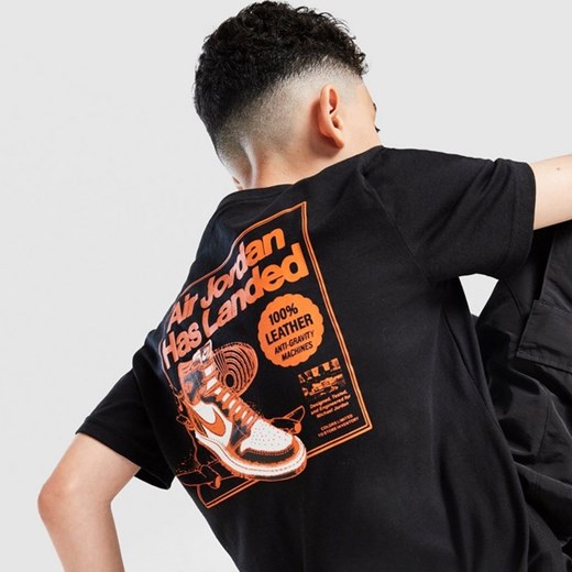 JORDAN T-SHIRT JDN LANDED TEE BLK B ze sklepu JD Sports  w kategorii T-shirty chłopięce - zdjęcie 185584679