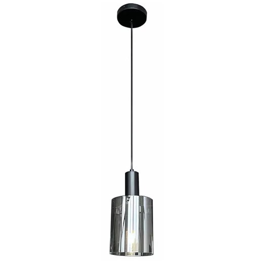Czarna lampa wisząca ze szklanym kloszem - K612-Arneco ze sklepu Edinos.pl w kategorii Lampy wiszące - zdjęcie 185585145