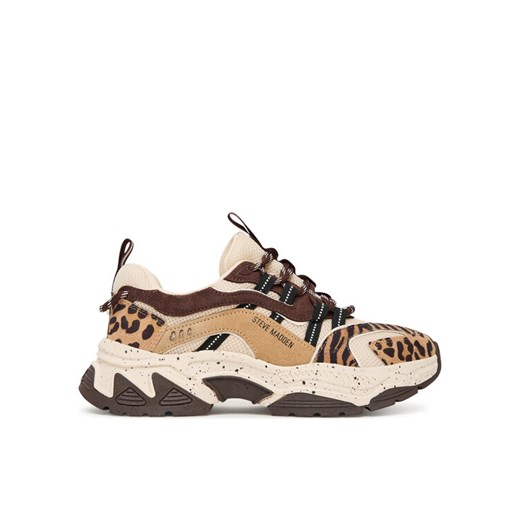 Sneakersy Steve Madden Animates-L SM11004762 Brązowy ze sklepu eobuwie.pl w kategorii Buty sportowe damskie - zdjęcie 185585155