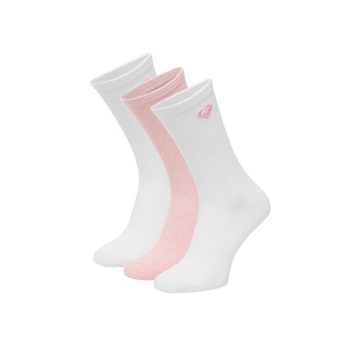 Skarpety Roxy CEO_AS_ROXY_14_W_AW25 (3-PACK) Biały ze sklepu eobuwie.pl w kategorii Skarpetki damskie - zdjęcie 185585179