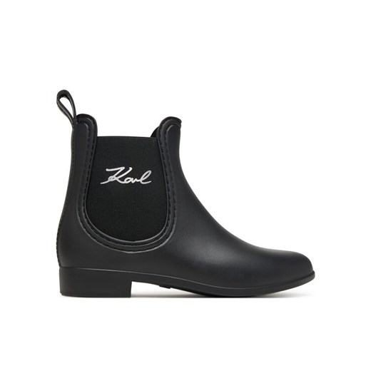 Kalosze KARL LAGERFELD KL94775 Czarny ze sklepu eobuwie.pl w kategorii Kalosze damskie - zdjęcie 185585185