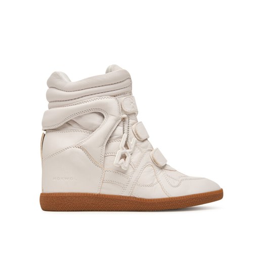 Nokwol Sneakersy Demmi Biały ze sklepu MODIVO w kategorii Buty sportowe damskie - zdjęcie 185585955