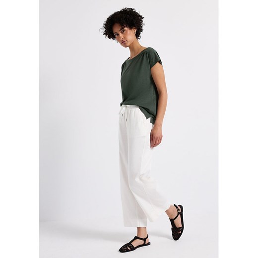 Street One Koszulka w kolorze ciemnozielonym Street One 44 wyprzedaż Limango Polska