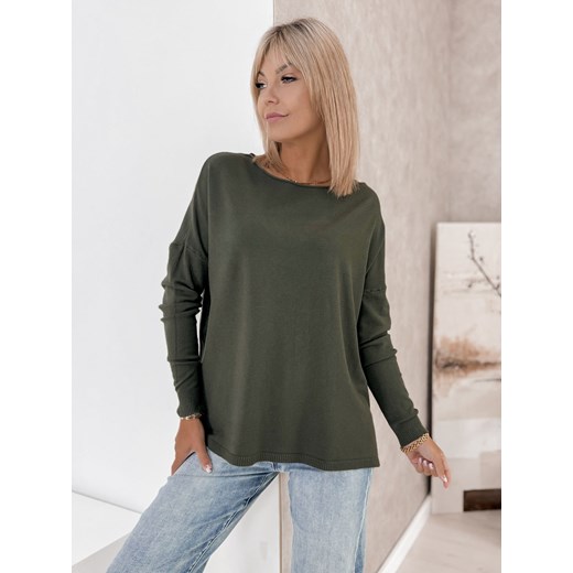 sweter tromso zielony one size ze sklepu UBRA w kategorii Swetry damskie - zdjęcie 185586827