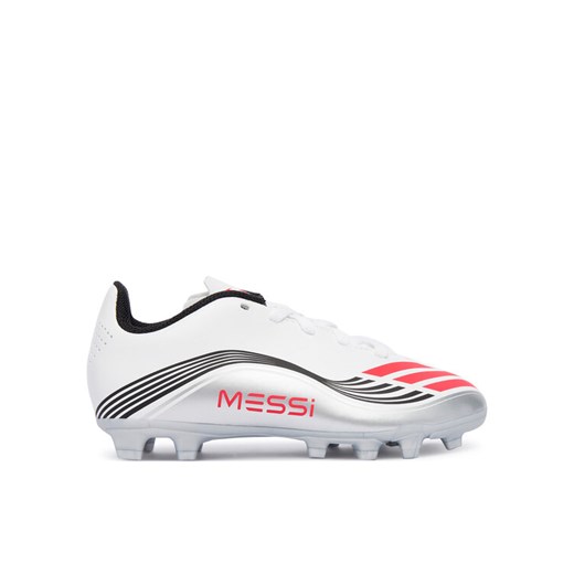 Buty do piłki nożnej adidas F50 Messi Club JP7457 Biały ze sklepu eobuwie.pl w kategorii Buty sportowe dziecięce - zdjęcie 185587259