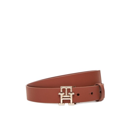 Pasek Damski Tommy Hilfiger Th Modern AW0AW17496 Brązowy ze sklepu eobuwie.pl w kategorii Paski damskie - zdjęcie 185587326