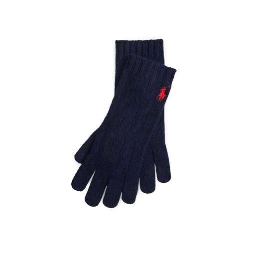 Rękawiczki Polo Ralph Lauren 455981440005 Granatowy ze sklepu eobuwie.pl w kategorii Rękawiczki damskie - zdjęcie 185587335