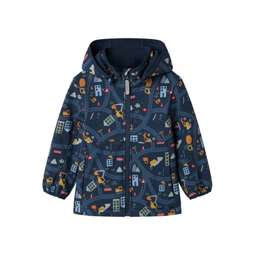 NAME IT Kurtka softshell 13237025 Granatowy Regular Fit ze sklepu MODIVO w kategorii Kurtki chłopięce - zdjęcie 185588465