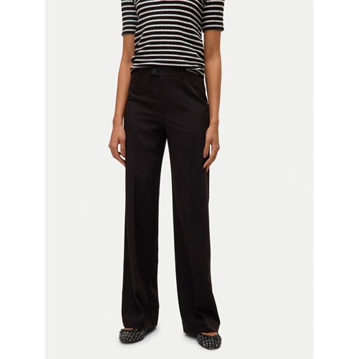 Vero Moda Spodnie materiałowe Texas 10334103 Czarny Straight Fit ze sklepu MODIVO w kategorii Spodnie damskie - zdjęcie 185588525