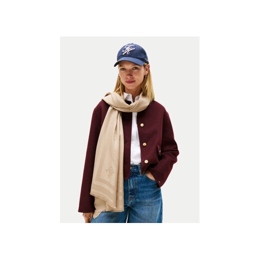 Tommy Hilfiger Szal Monogram AW0AW17789 Beżowy Tommy Hilfiger OS MODIVO