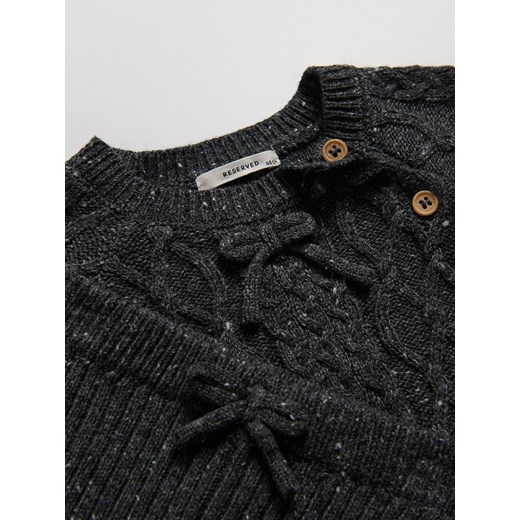 Reserved - Dzianinowy komplet z wiskozą - ciemnoszary Reserved 80 (9-12 m.) Reserved