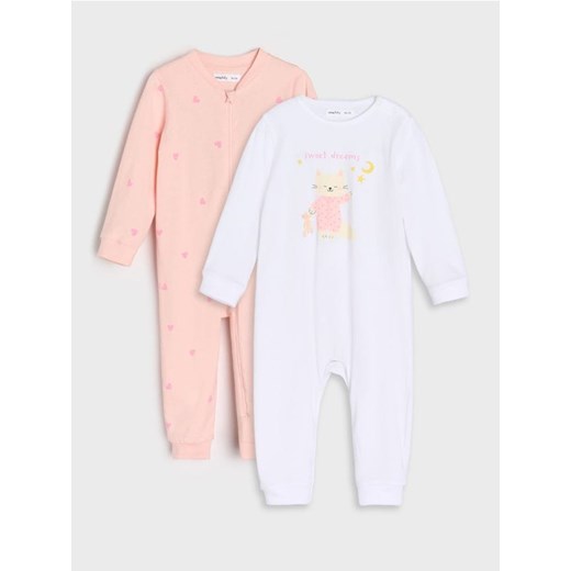 Sinsay - Śpiochy 2 pack - biały ze sklepu Sinsay w kategorii Odzież dla niemowląt - zdjęcie 185591875