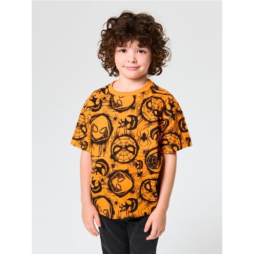 Sinsay - Koszulka Spider-Man - pomarańczowy Sinsay 110 (4-5 l) Sinsay