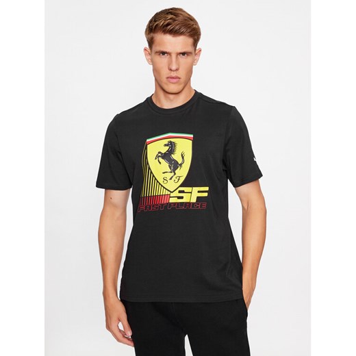 Puma T-Shirt Ferrari Race 620952 Czarny Regular Fit ze sklepu MODIVO w kategorii T-shirty męskie - zdjęcie 185592725