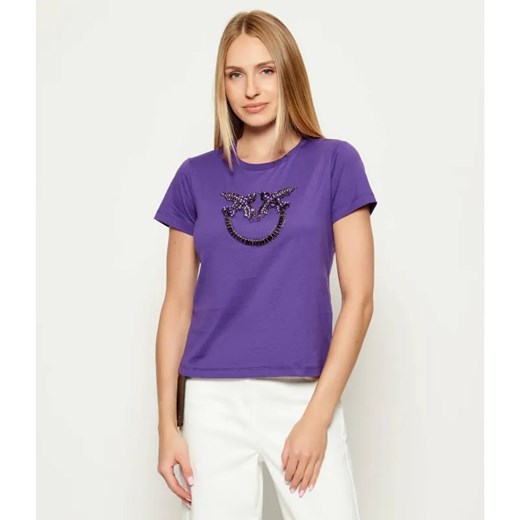 Pinko T-shirt QUENTIN | Regular Fit ze sklepu Gomez Fashion Store w kategorii Bluzki damskie - zdjęcie 185594197