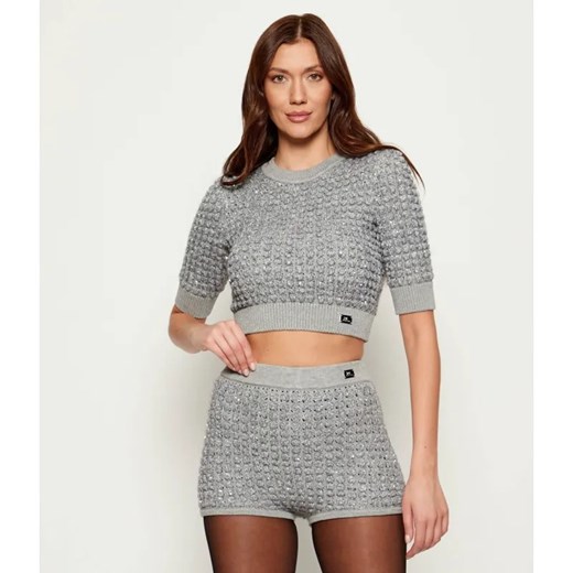Elisabetta Franchi Sweter | Cropped Fit | z dodatkiem wełny ze sklepu Gomez Fashion Store w kategorii Swetry damskie - zdjęcie 185594217