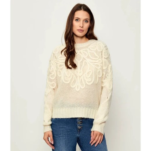 DONDUP - made in Italy Sweter | Relaxed fit | z dodatkiem wełny ze sklepu Gomez Fashion Store w kategorii Swetry damskie - zdjęcie 185594248
