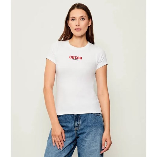 Guess Jeans T-shirt | Slim Fit ze sklepu Gomez Fashion Store w kategorii Bluzki damskie - zdjęcie 185594256