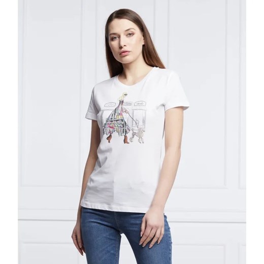 Liu Jo T-shirt | Regular Fit ze sklepu Gomez Fashion Store w kategorii Bluzki damskie - zdjęcie 185594257