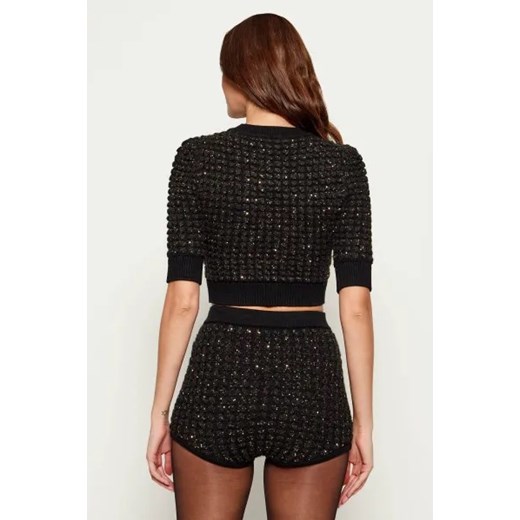 Elisabetta Franchi Sweter | Cropped Fit | z dodatkiem wełny Elisabetta Franchi 40 Gomez Fashion Store