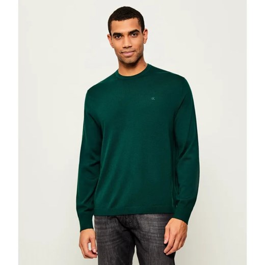 Calvin Klein Wełniany sweter | Regular Fit ze sklepu Gomez Fashion Store w kategorii Swetry męskie - zdjęcie 185595697