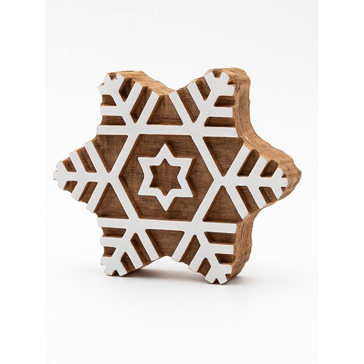 Samimi Stempel &quot;Snowflake&quot; w kolorze jasnobrązowo-białym - 7 x 7 cm ze sklepu Limango Polska w kategorii Zabawki - zdjęcie 185596386