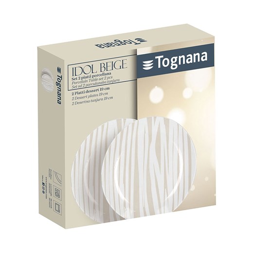Tognana Talerzyki deserowe (2 szt.) w kolorze biało-beżowym - Ø 19 cm Tognana onesize promocja Limango Polska