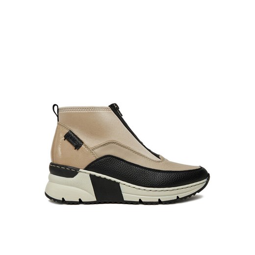 Sneakersy Rieker N6352-60 Beżowy ze sklepu eobuwie.pl w kategorii Buty sportowe damskie - zdjęcie 185596645