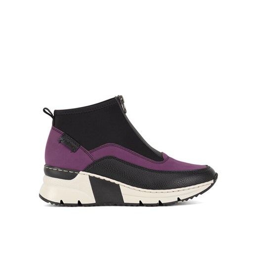 Sneakersy Rieker N6352-30 Czarny ze sklepu eobuwie.pl w kategorii Botki - zdjęcie 185596647