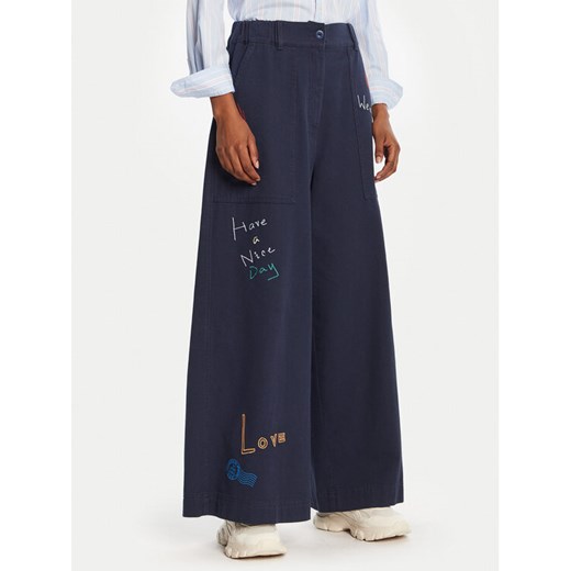 Weekend Max Mara Jeansy Lotus 2525136011 Granatowy Wide Leg ze sklepu MODIVO w kategorii Jeansy damskie - zdjęcie 185596857