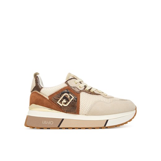 Liu Jo Sneakersy Maxi Wonder BF5009 PX684 Beżowy ze sklepu MODIVO w kategorii Buty sportowe damskie - zdjęcie 185596867