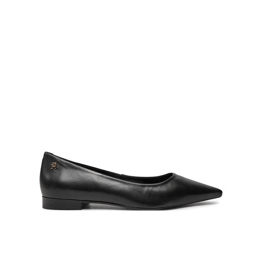 Tommy Hilfiger Baleriny Th Pointy Ballerina FW0FW08291 Czarny ze sklepu MODIVO w kategorii Balerinki - zdjęcie 185596885