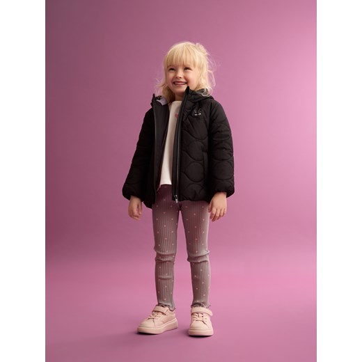 Reserved - Pikowana kurtka z kapturem - czarny Reserved 104 (3-4 lata) Reserved
