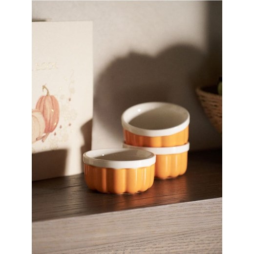 Sinsay - Kokilki ceramiczne do zapiekania 3 pack - pomarańczowy ze sklepu Sinsay w kategorii Dom - zdjęcie 185598316