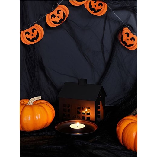 Sinsay - Świecznik w kształcie domku - czarny ze sklepu Sinsay w kategorii Dekoracje bożonarodzeniowe - zdjęcie 185598379