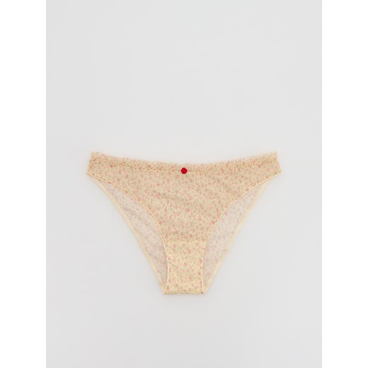 Reserved - Majtki typu bikini - kremowy Reserved S Reserved