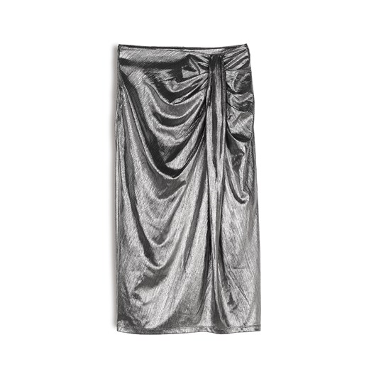 GATE Spódnica midi z efektem metalicznym 34 ze sklepu gateshop w kategorii Spódnice - zdjęcie 185599695