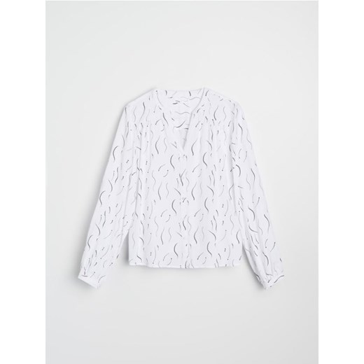 Sinsay - Koszula z marszczeniami - wielobarwny Sinsay XS Sinsay