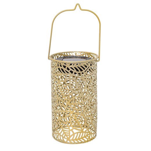 Garden Hero Solarny lampion LED w kolorze złotym - wys. 18 x Ø 10 cm ze sklepu Limango Polska w kategorii Oświetlenie - zdjęcie 185600509