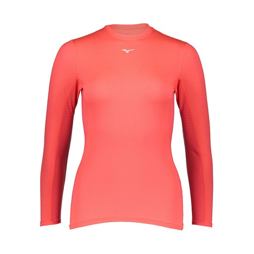 Mizuno Podkoszulek funkcyjny &quot;Mid Weight Crew&quot; w kolorze pomarańczowym ze sklepu Limango Polska w kategorii Bluzki damskie - zdjęcie 185600676