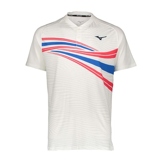 Mizuno Funkcyjna koszulka polo w kolorze biało-czerwono-niebieskim ze sklepu Limango Polska w kategorii T-shirty męskie - zdjęcie 185600758