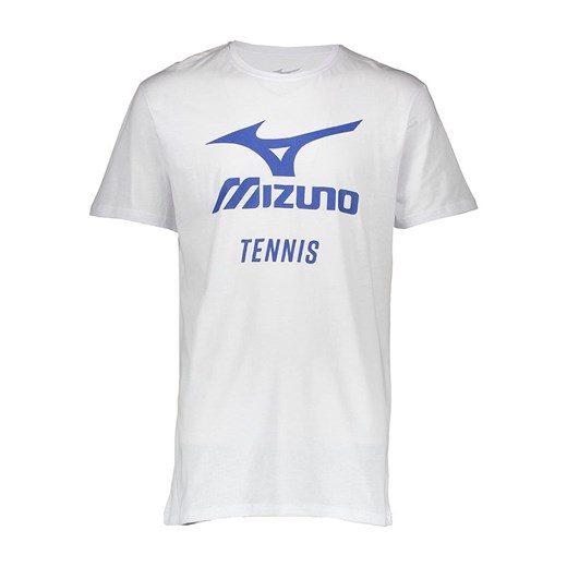 Mizuno Koszulka sportowa &quot;Tennis Big MRB&quot; w kolorze białym ze sklepu Limango Polska w kategorii T-shirty męskie - zdjęcie 185600766