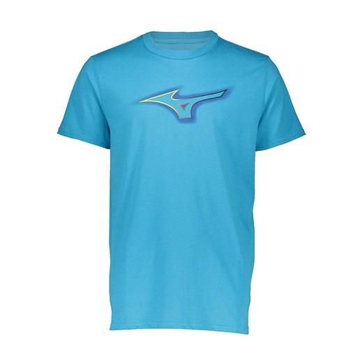 Mizuno Koszulka sportowa w kolorze błękitnym ze sklepu Limango Polska w kategorii T-shirty męskie - zdjęcie 185600778