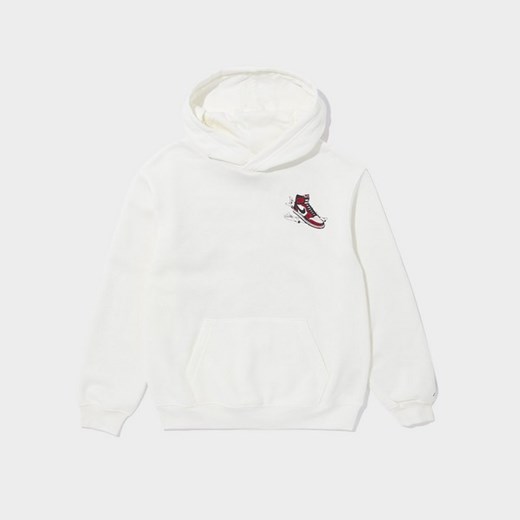 JORDAN BLUZA Z KAPTUREM JDN LANDED HD OFF WHITE B ze sklepu JD Sports  w kategorii Bluzy chłopięce - zdjęcie 185601649