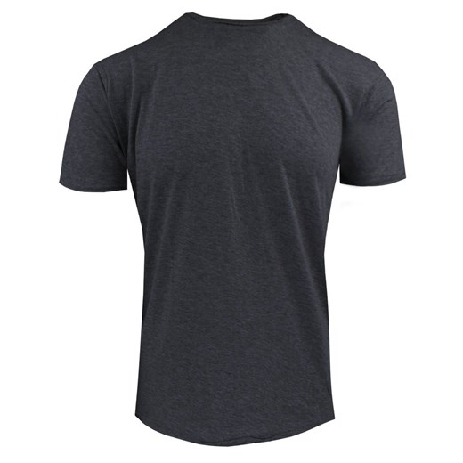 Męski T-Shirt Jednokolorowy - Brave Soul - Grafitowy TSBRSSS25fresherCHARCOAL ze sklepu JegoSzafa.pl w kategorii T-shirty męskie - zdjęcie 185601667