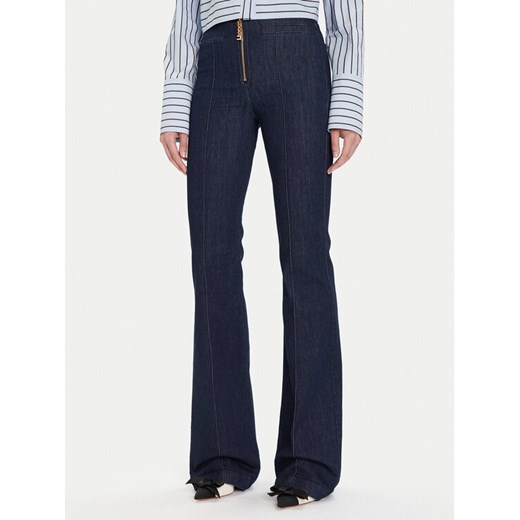 Elisabetta Franchi Jeansy PJ-05D-56E2-V390 Granatowy Regular Fit ze sklepu MODIVO w kategorii Jeansy damskie - zdjęcie 185602857
