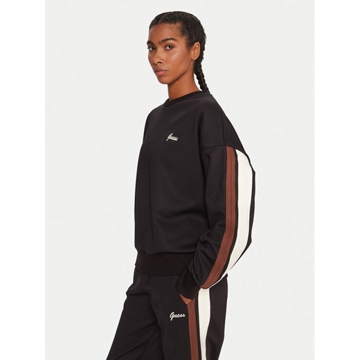 Guess Bluza V5BQ03 KCX22 Czarny Relaxed Fit ze sklepu MODIVO w kategorii Bluzy damskie - zdjęcie 185602888